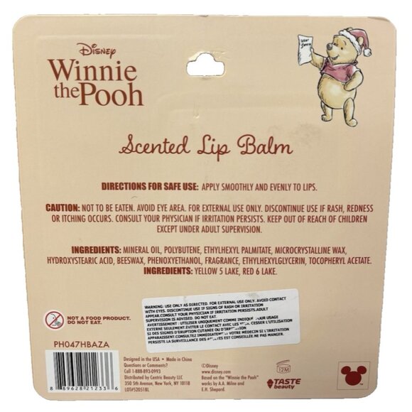 Disney Winnie The Pooh Christmas Lip Balm Set 2Pc Letter to Santa & Pooh Head - Picture 3 of 5